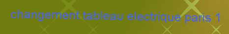 Changement Tableau electrique Paris 1