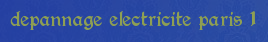 Depannage electricite Paris 1