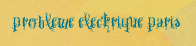 Probleme electrique Paris 1